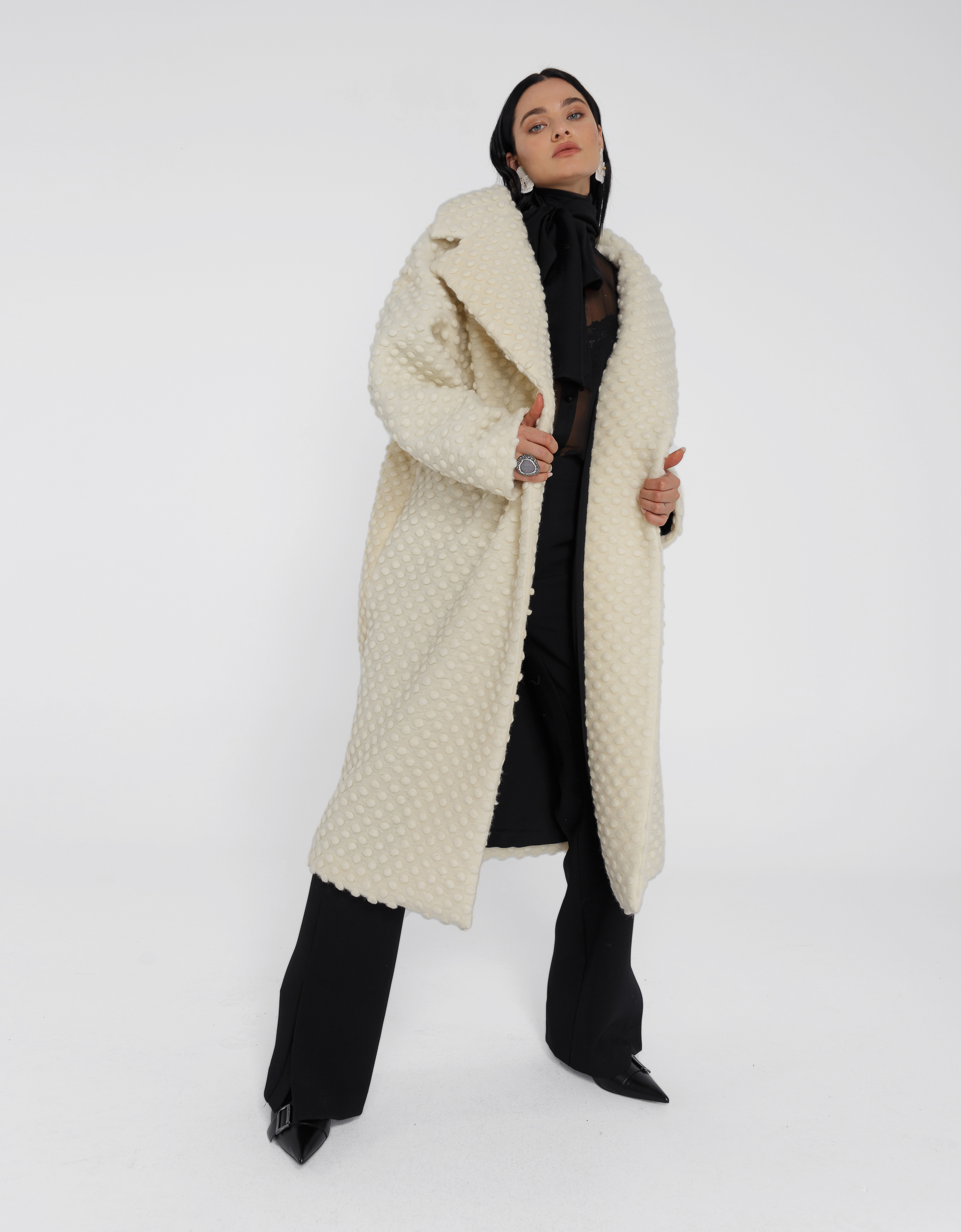 Palton oversized din lana groasa COLTRA